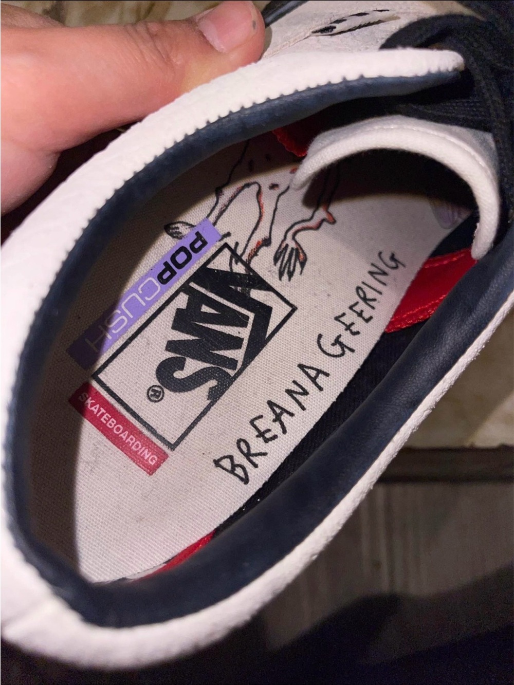 Vans White Breana Geering Edition with Black Details - Picture 6 of 7